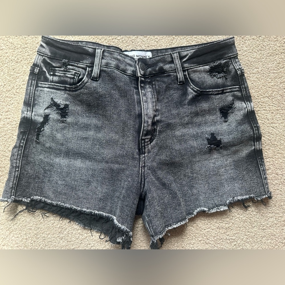 Flying Monkey Denim Shorts